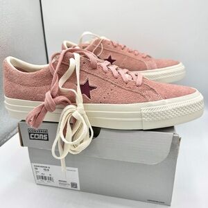 NWT Converse One Star Pro OX Shoes Cherry Vision Canyon Dusk Pink Suede Leather